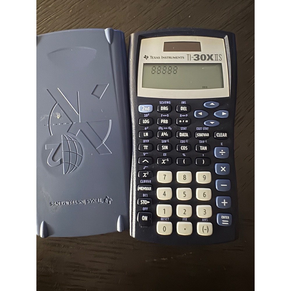 Texas Instruments TI-30XIIS Scientific Calculator Navy Blue 2-Line Display